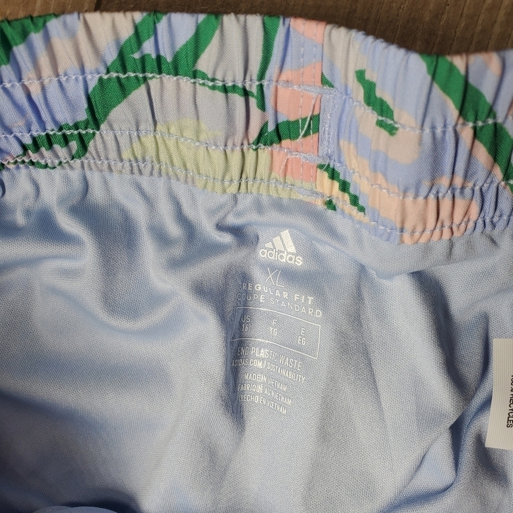 NWT Adidas Aeroready Girls Regular Fit Floral Athletic Shorts Size XL 16 - Picture 10 of 15